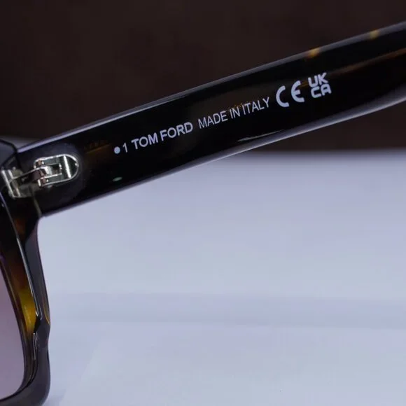 Final Price! Tom Ford Lauren-02 FT0614 52F Havana/Brown Sunglasses